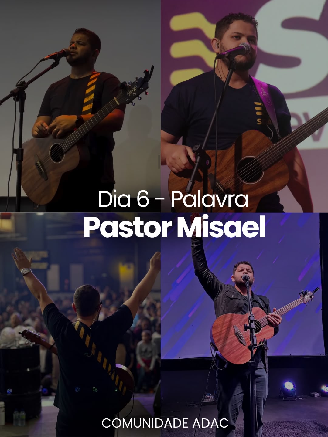 Banner oficial do Pr. Misael Luz